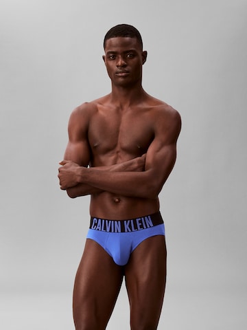 Slip Calvin Klein en bleu : devant