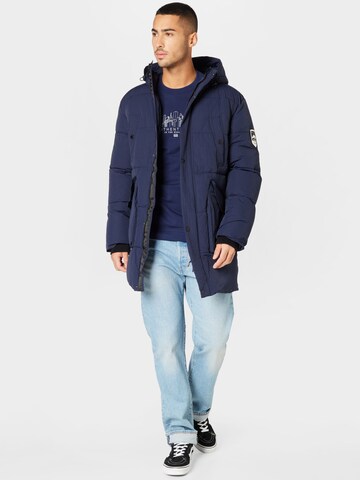 INDICODE JEANS Winterparka 'Gazelle' in Blau