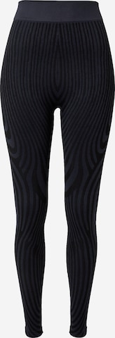 Skinny Pantalon de sport 'Illusion' Lapp the Brand en gris : devant