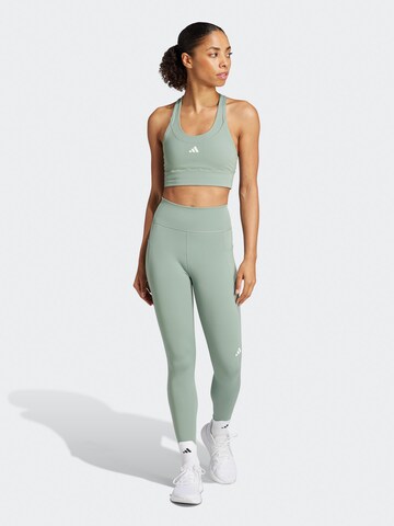 Skinny Pantalon de sport 'Own The Run' ADIDAS PERFORMANCE en vert : devant