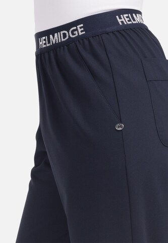 HELMIDGE Loosefit Chinohose in Blau