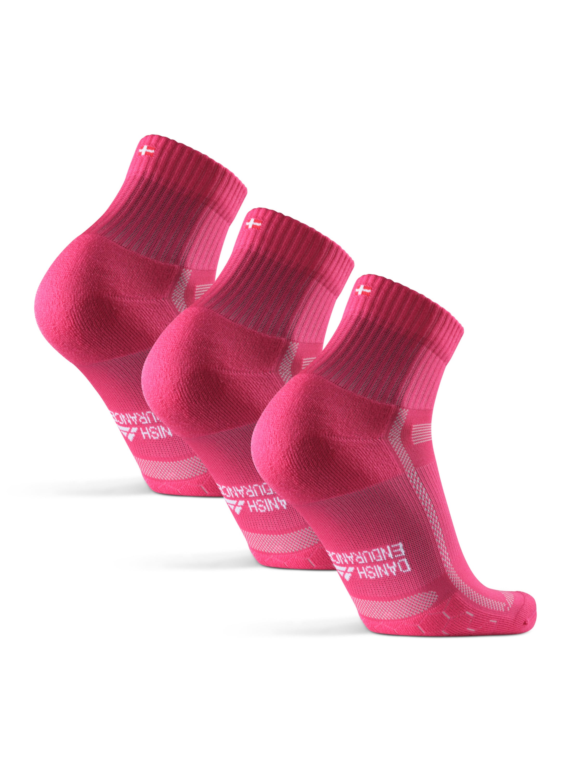 DANISH ENDURANCE Sports socks 'Long Distance' in Pink