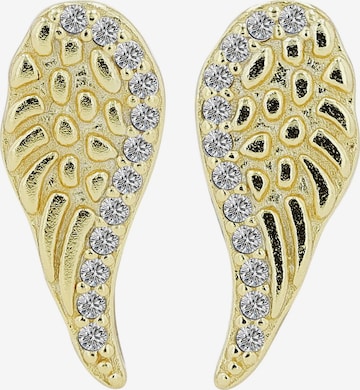 Akzent Earrings '"Gela" aus 925 Sterlingsilber, rhodiniert, langlebig' in Gold: front