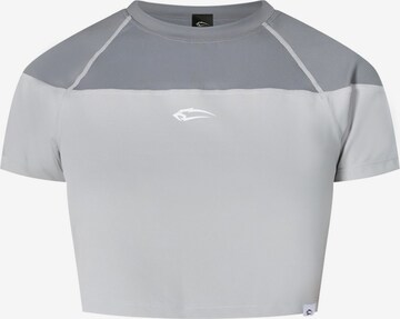 T-shirt fonctionnel 'Advanced Chanda' Smilodox en gris : devant