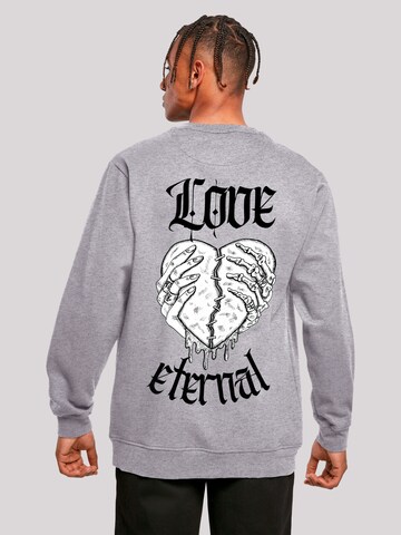 Sweat-shirt 'Valentines' F4NT4STIC en gris : devant