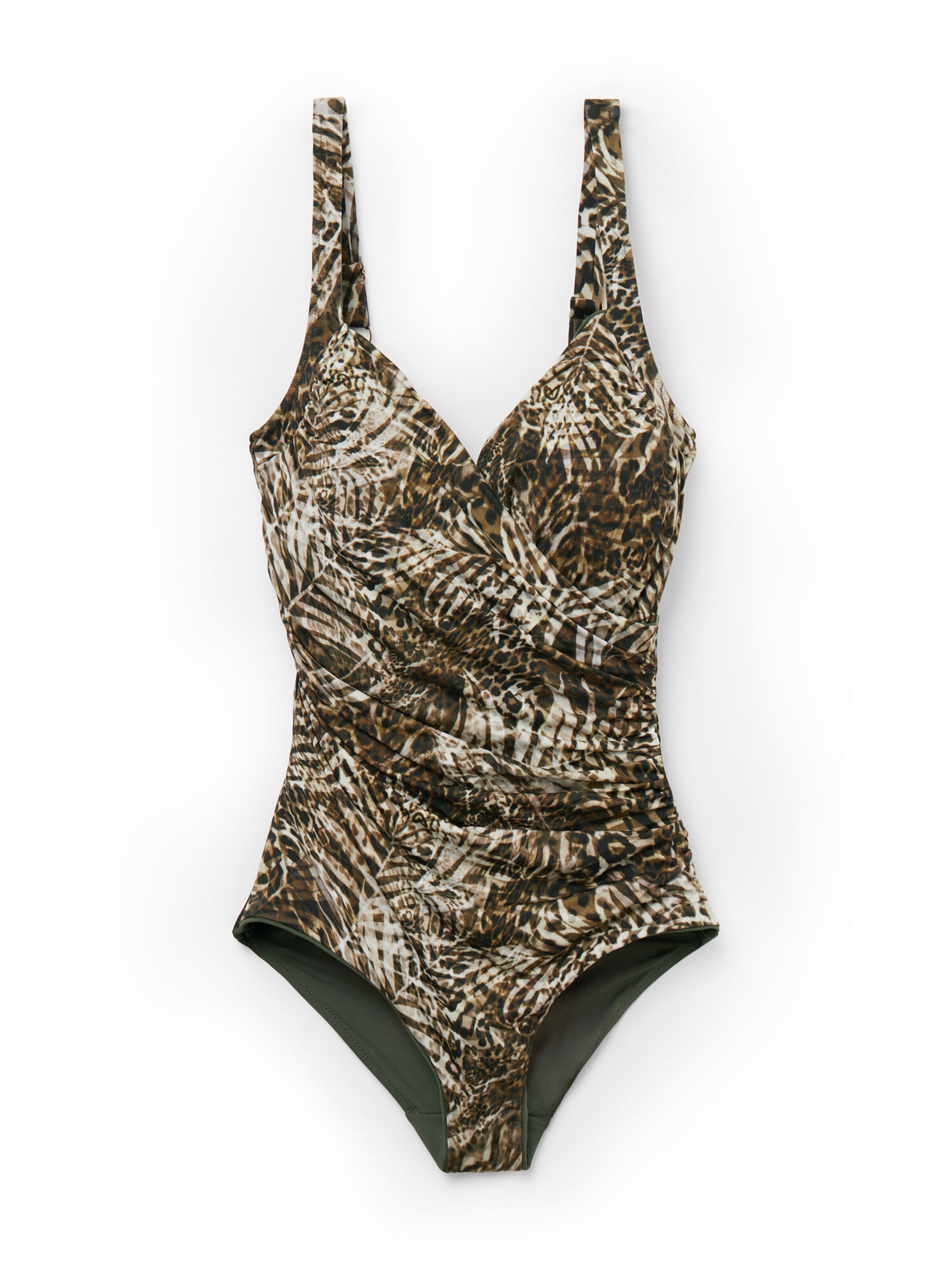 CALZEDONIA T-shirt Swimsuit in Brown: front
