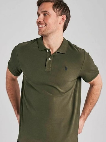 U.S. POLO ASSN. Overhemd 'Alfred' in Groen: voorkant
