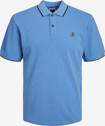 JACK & JONES Shirt 'HASS' in de kleur Lichtblauw / Donkerblauw / Perzik, Productweergave