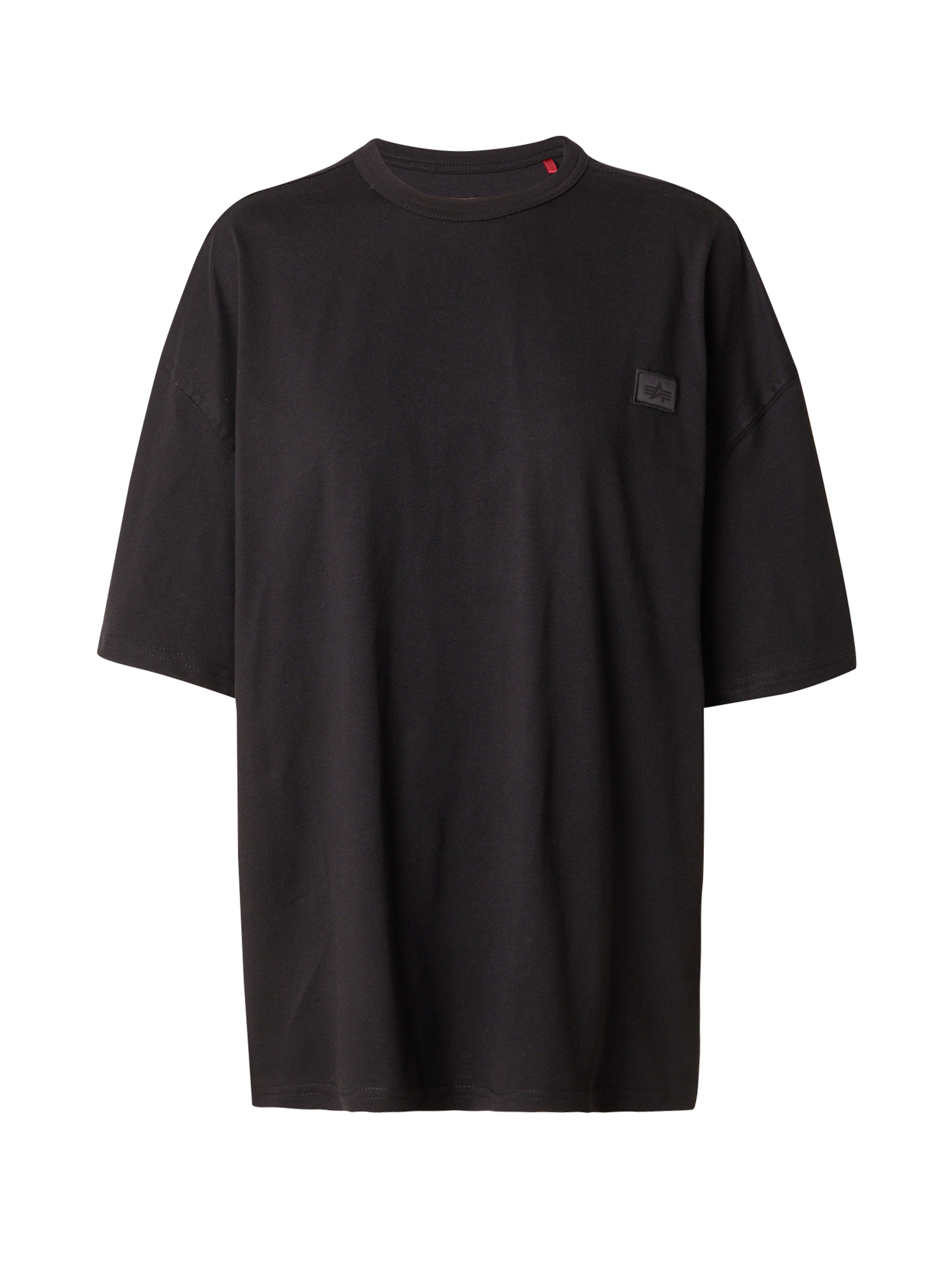 ALPHA INDUSTRIES Μπλουζάκι 'Alpha Essentials' σε μαύρο: μπροστά