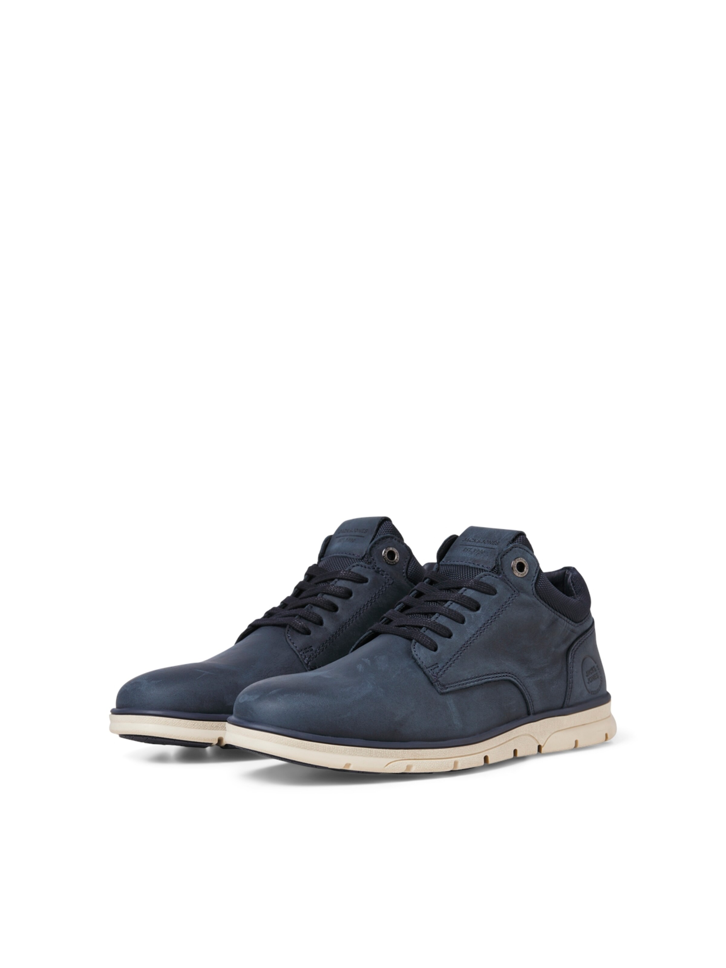 JACK & JONES Μπότες με κορδόνια 'JFWGLENDALE' σε μπλε