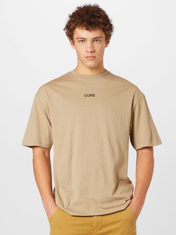 JACK & JONES Shirt in Beige: front