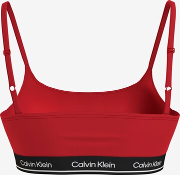 Calvin Klein Swimwear Bandeau Bikinitop in Rot