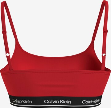 Calvin Klein Swimwear Bandeau Bikini Top in Red