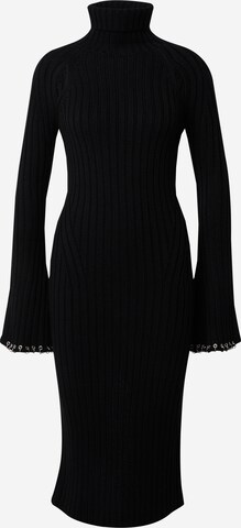 PATRIZIA PEPE Úpletové šaty – černá: přední strana