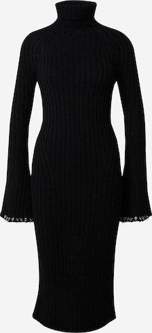 PATRIZIA PEPE - Vestido de punto en negro: frente
