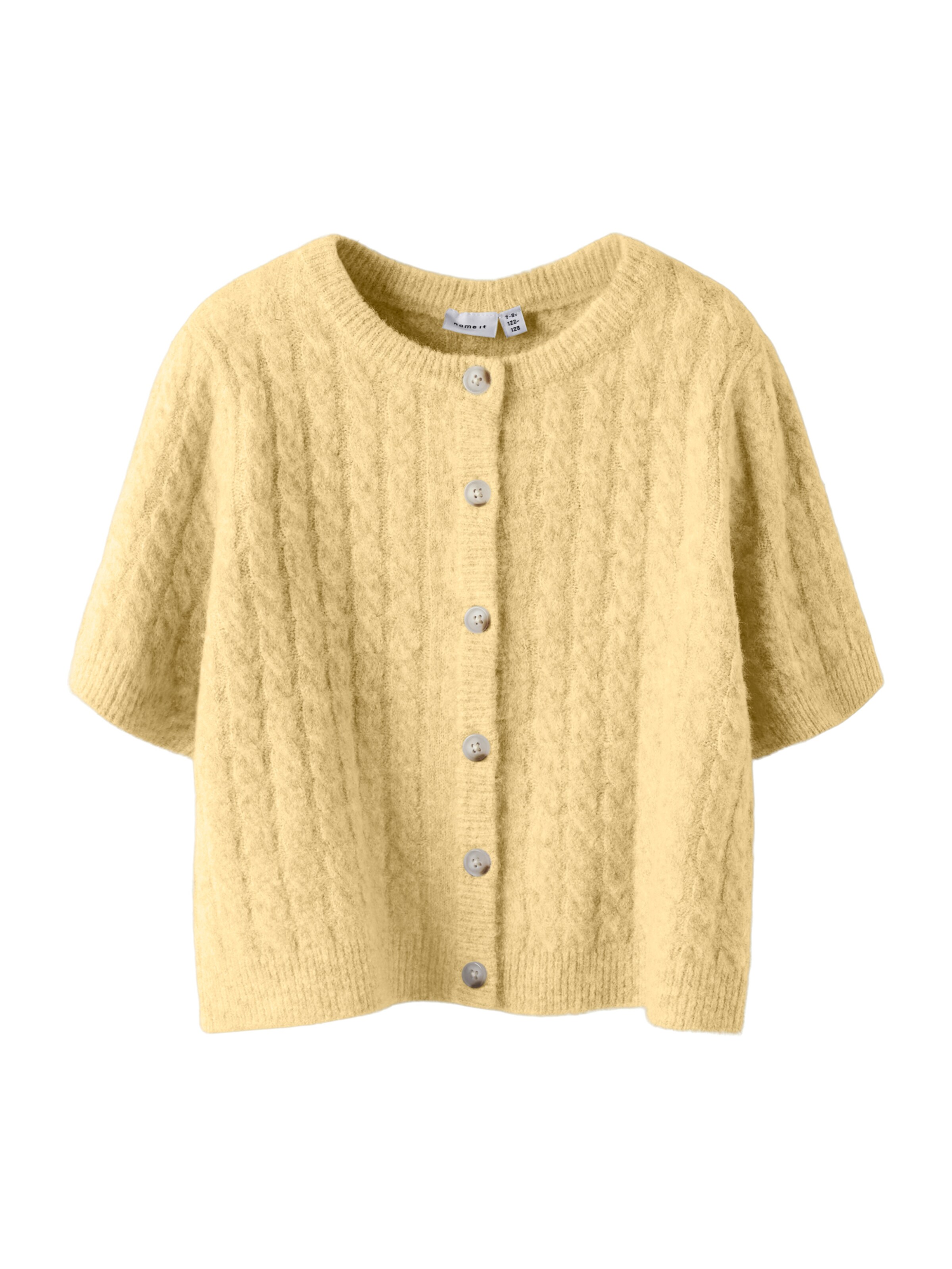 NAME IT - Cárdigan 'NMFNALISA' en amarillo: frente