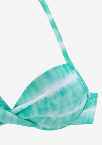 s.Oliver Push-up Góra bikini w kolorze niebieski