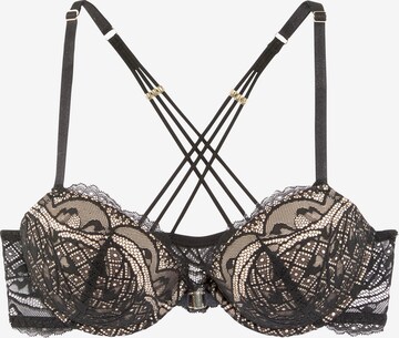 LASCANA Push-up BH in Schwarz: predná strana