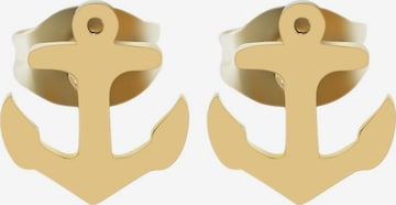 Akzent Earrings 'Edelstahl, Anker, 4 Farben, 8x7,5 mm, Maritimes Design' in Gold: front