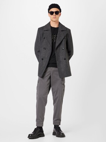 BURTON MENSWEAR LONDON Between-Seasons Coat in Black