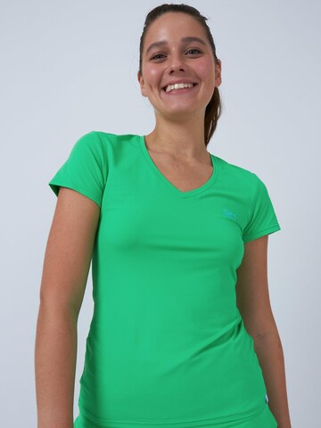 SPORTKIND Functioneel shirt 'V-Neck' in Groen