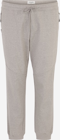 Effilé Pantalon 'WILL' Jack & Jones Plus en gris : devant