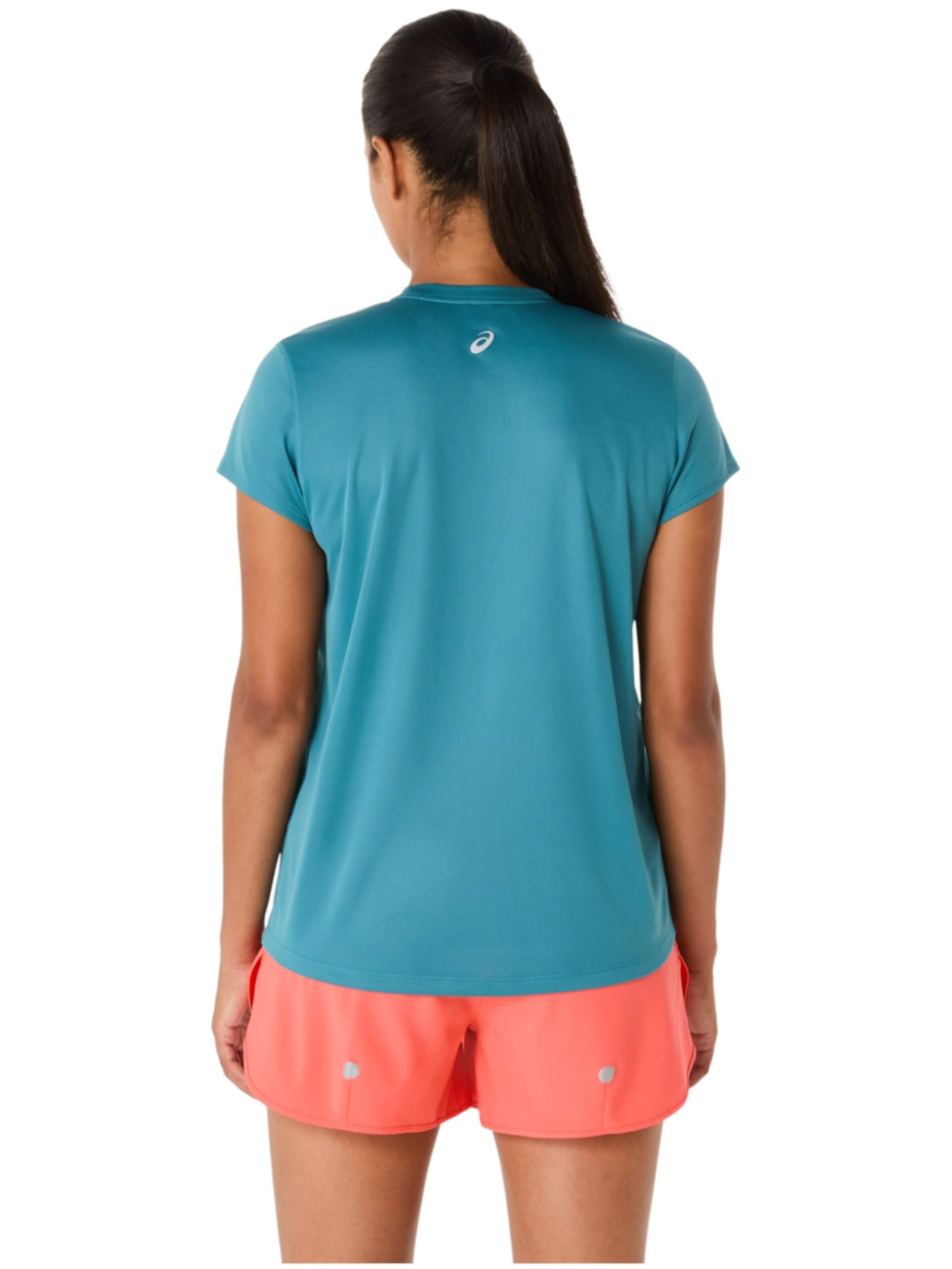 ASICS Shirt 'ASICS Fujitrail Logo SS Top' in Blauw