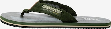 CAMEL ACTIVE T-Bar Sandals in Green: front