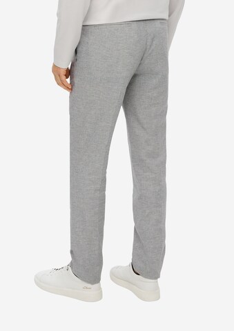 Coupe slim Pantalon à plis s.Oliver BLACK LABEL en gris : derrière