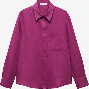 MANGO Blouse 'LINO' in Pink: front