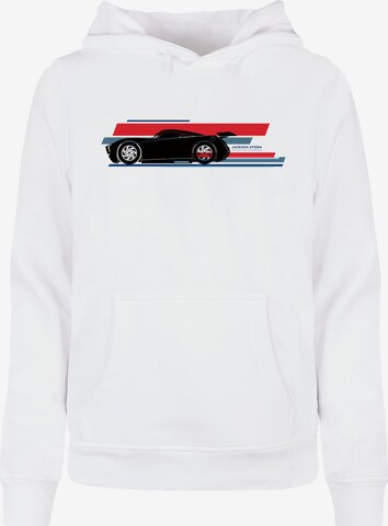 ABSOLUTE CULT Sweatshirt 'Cars - Jackson Storm' in White: front