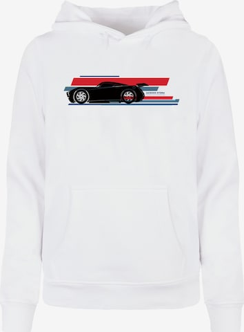 ABSOLUTE CULT Sweatshirt 'Cars - Jackson Storm' in Weiß: predná strana
