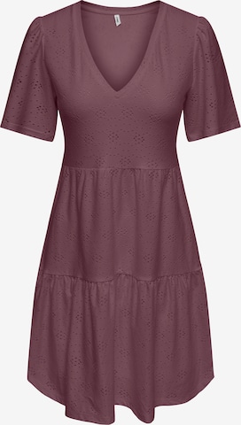 Robe 'ONLSMILLA' ONLY en rose : devant