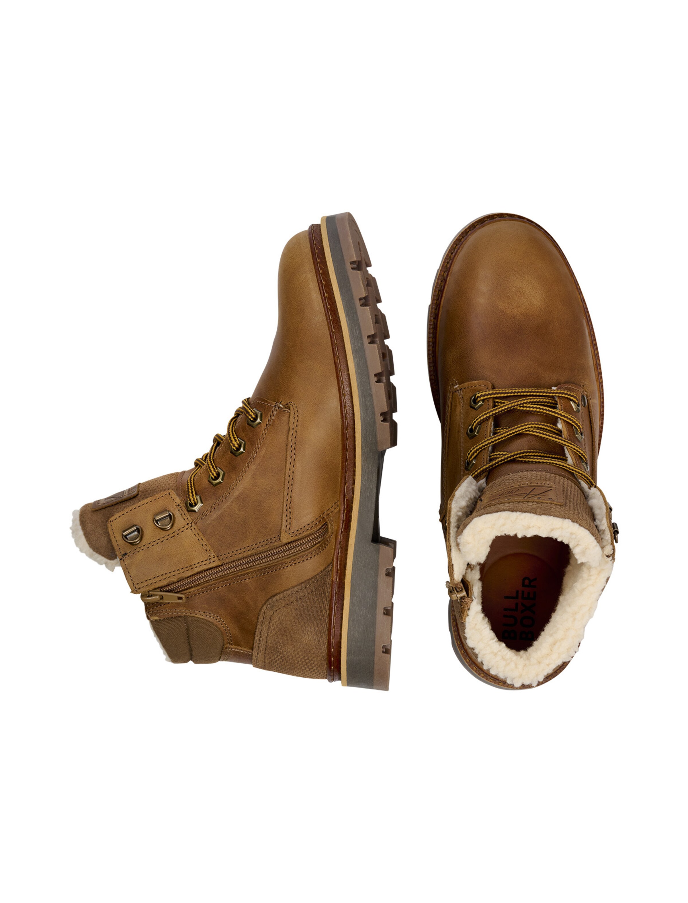 Bottines à lacets BULLBOXER en marron