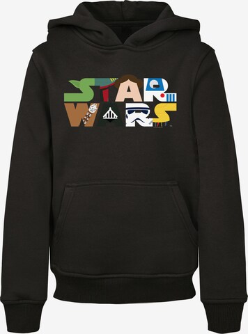 F4NT4STIC Sweatshirt 'Star Wars Character' in Zwart: voorkant