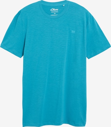 T-Shirt s.Oliver Men Tall Sizes en bleu : devant