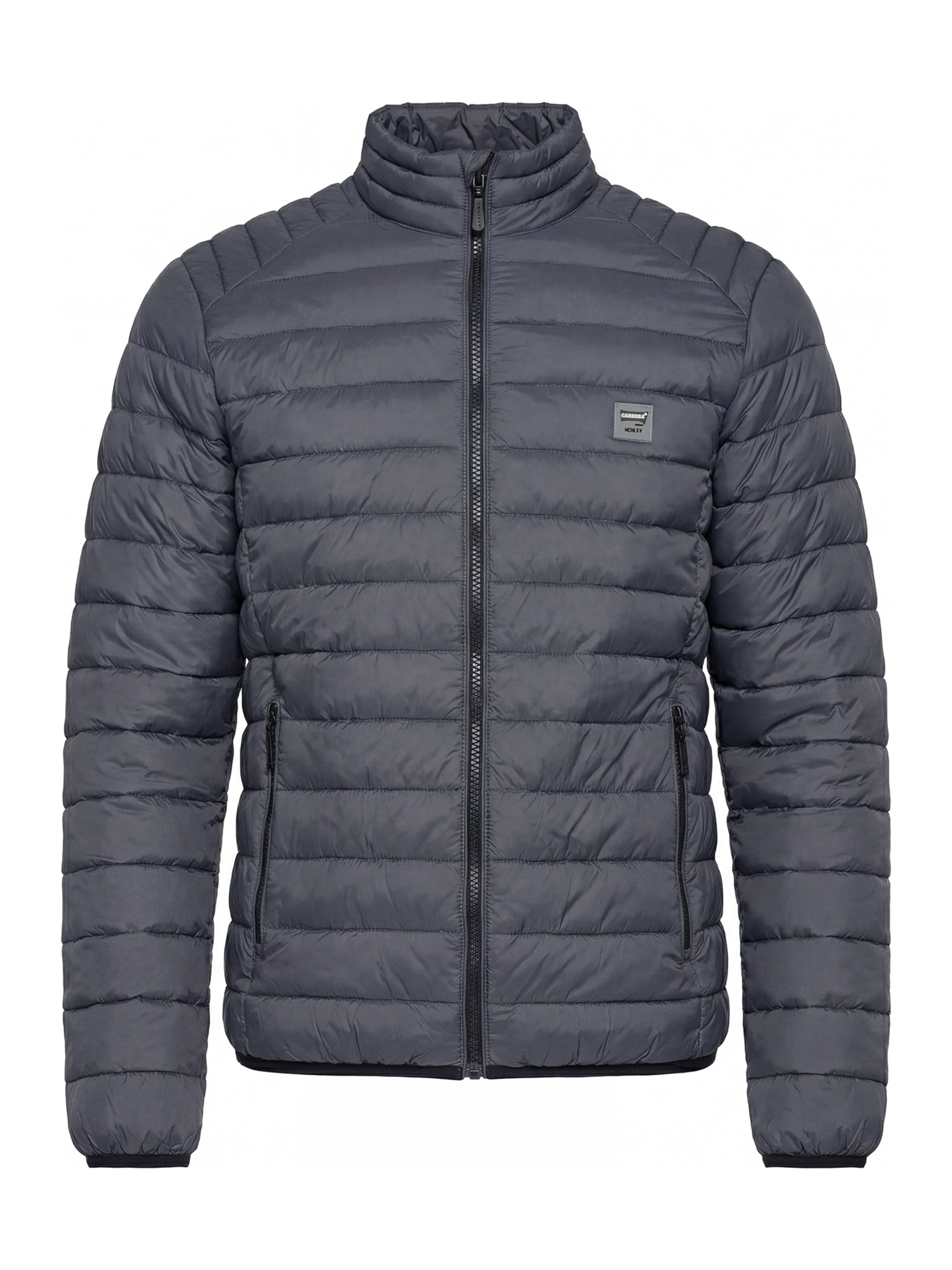 Carrera Jeans Outdoorjacke 'Upright-Collar'‌‌‌‌‌‌‌ in Grau: Vorderseite