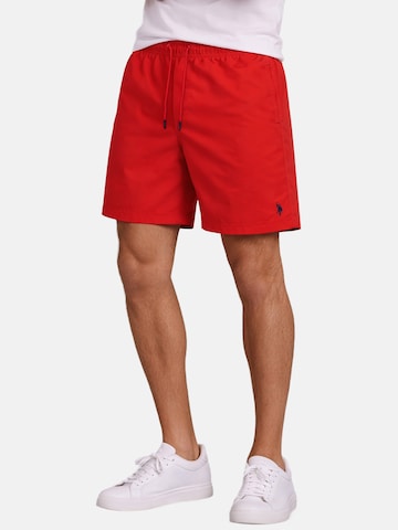 U.S. POLO ASSN. Regular Badeshorts in Rot: Vorderseite