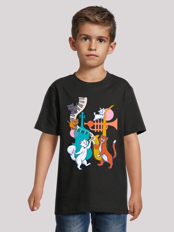 F4NT4STIC Shirt 'Disney Aristocats Dancing' in Black: front