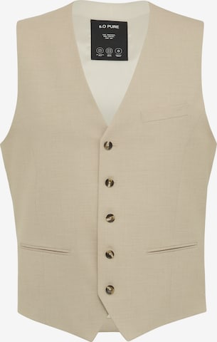 Gilet de costume ' S.OPURE ' s.Oliver BLACK LABEL en beige : devant