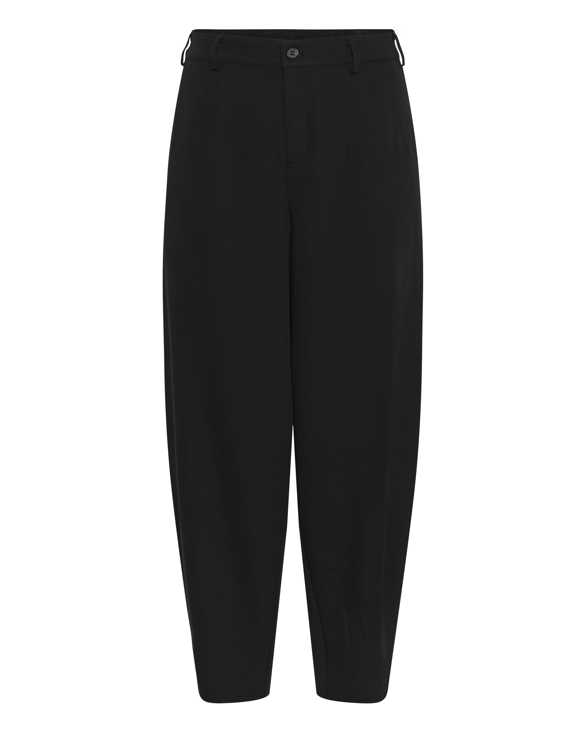 Loosefit Pantalon 'Sakira' KAFFE CURVE en noir : devant