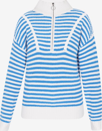 CALEY Pullover in L in blau / weiß, Produktansicht