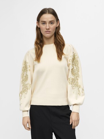 Pull-over 'Joana' OBJECT en beige : devant