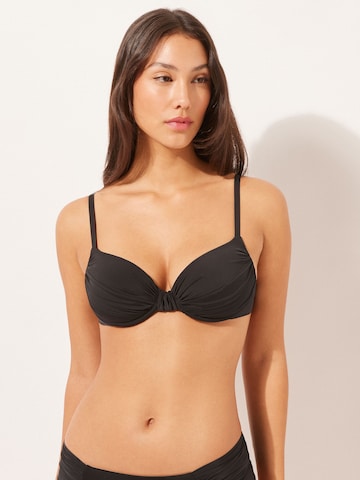 CALZEDONIA Push-up Bikinitop 'INDONESIA' in Schwarz: Vorderseite