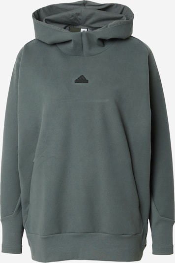 ADIDAS SPORTSWEAR Sweat de sport 'Z.N.E.' en vert foncé / noir, Vue avec produit