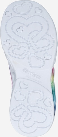 SKECHERS Sneaker 'INFINITE HEART LIGHTS - ETERNAL SHIMMER' in Lila