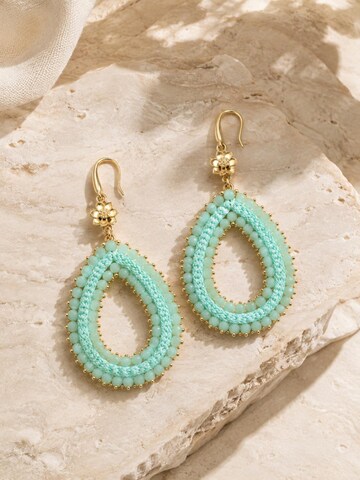 Alster Herz Earrings 'PAROS' in Green