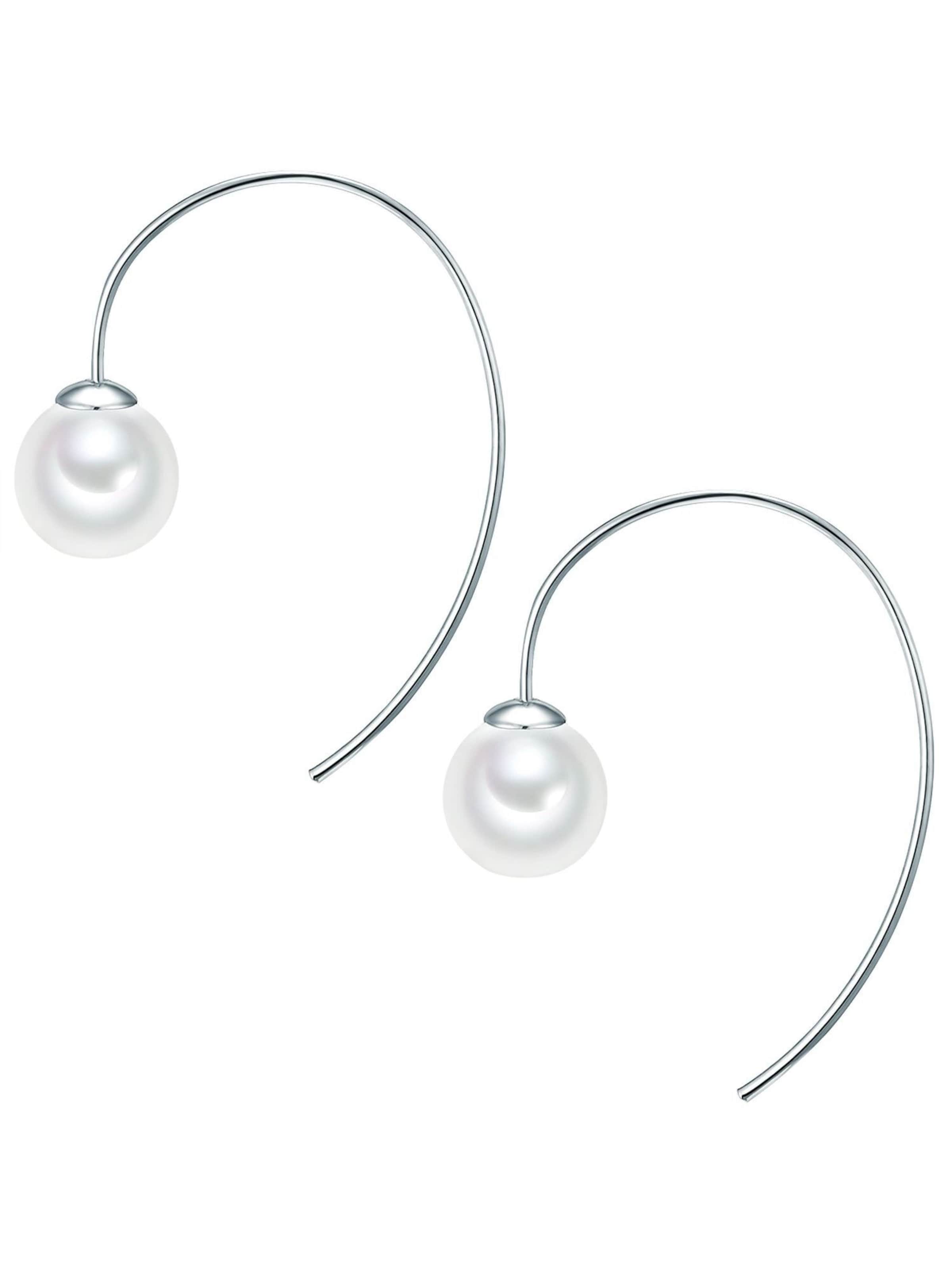 Lulu & Jane Oorbellen in Zilver: voorkant