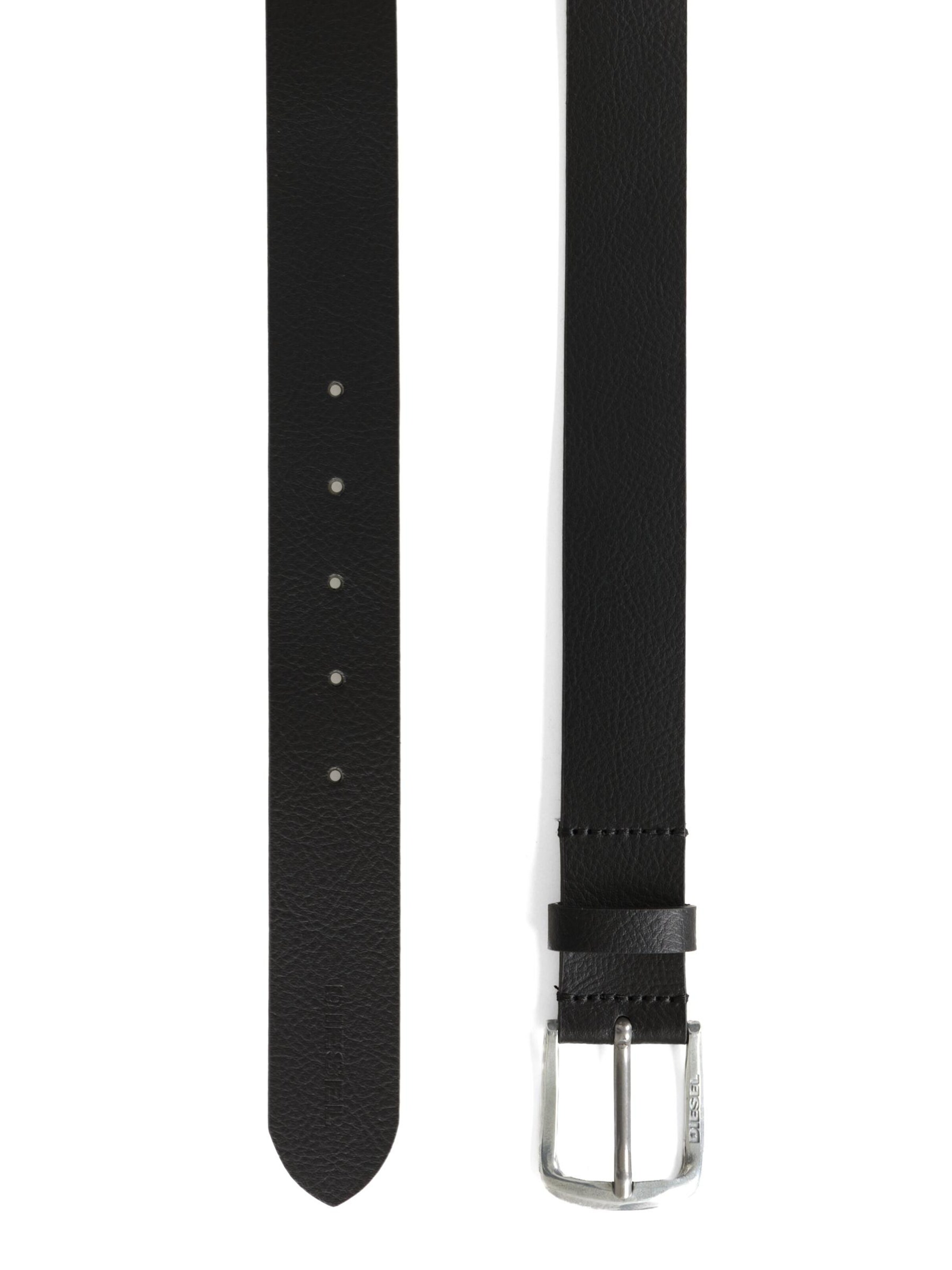 Cintura 'LOGO B-BASIC LEATHER BELT' di DIESEL in nero