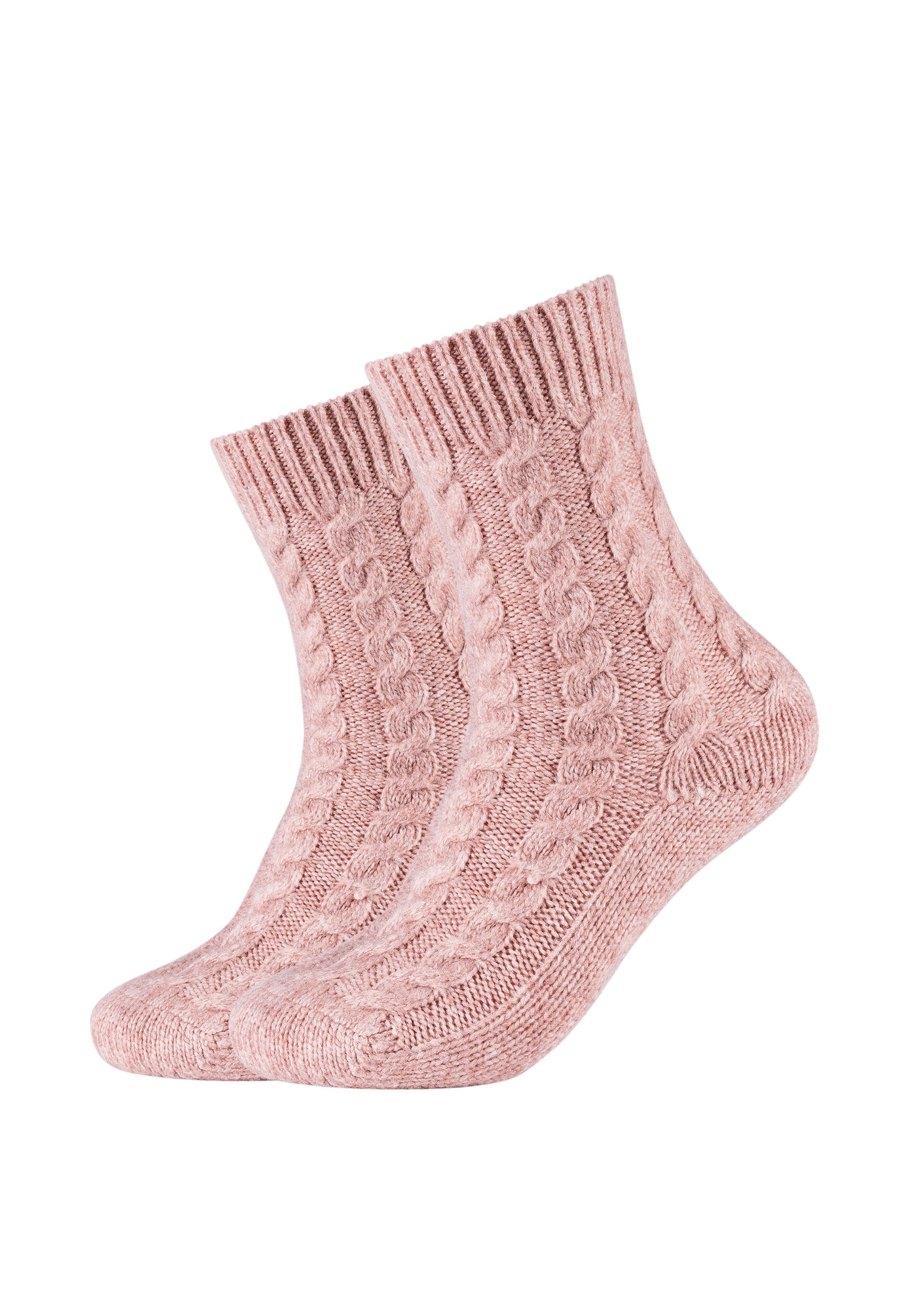 camano Socks in Pink: front